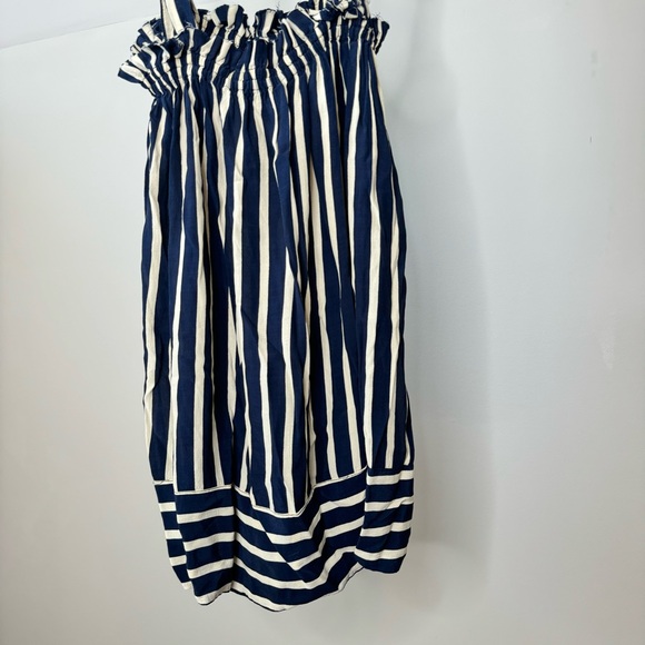 Faithful The Brand Revolve Ocean Dip Dress in Mazur Stripe Print Blue Cream - Picture 4 of 9